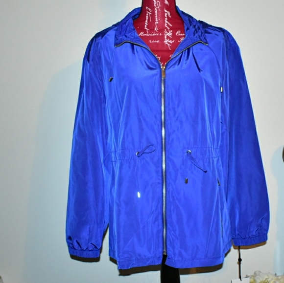 DKNY BLUE ZIP HOODIE JACKET NWT - Picture 4 of 8